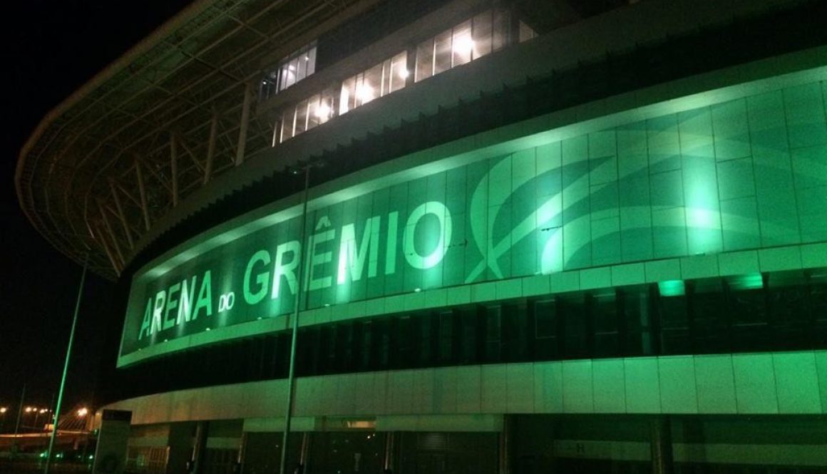 Arena Iluminada de Verde