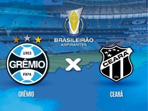Arena do Grêmio recebe a partida Grêmio x Ceará pela Final do Campeonato Brasileiro de Aspirantes nesta quarta-feira (27)