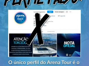 A Arena informa que o único perfil oficial do Arena Tour é o @arenadogremiotour