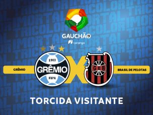 Vendas online de ingressos para o setor visitante, para partida entre Grêmio x Brasil de Pelotas, estão disponíveis