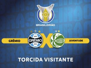 Ingressos para o setor visitante, para partida entre Grêmio x Juventude, no dia 20 de novembro, estarão disponíveis neste sábado