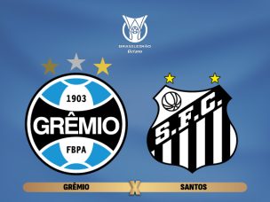 Grêmio recebe Santos na Arena do Grêmio pela 7ª rodada do Brasileirão