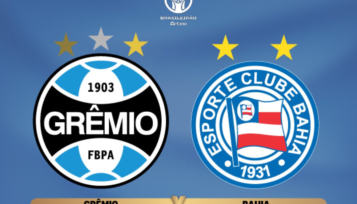 Grêmio recebe Bahia na Arena no próximo domingo (25), às 11h Grêmio recebe Bahia na Arena no próximo domingo (25), às 11h