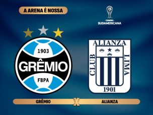 Grêmio decide na Arena o confronto dos playoffs da Sudamericana, na próxima quarta-feira, dia 23