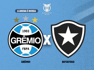 Grêmio enfrenta Botafogo na Arena na próxima quarta-feira, dia 24