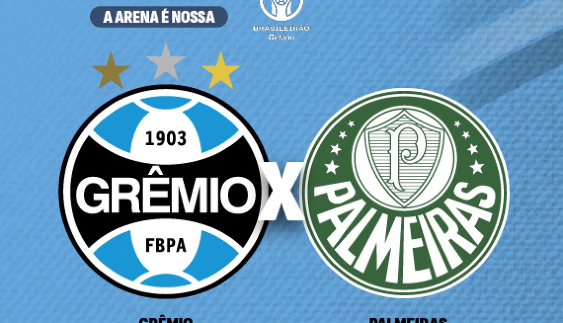 Grêmio e Palmeiras se enfrentam na próxima terça-feira (25) na Arena