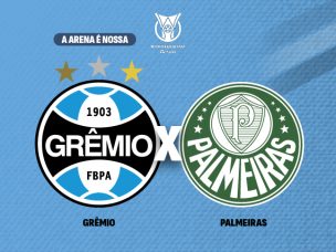 Grêmio e Palmeiras se enfrentam na próxima terça-feira (25) na Arena